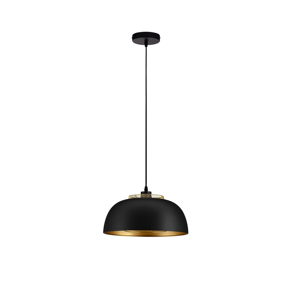 Pendelleuchte Sqube schwarz mit gold Lyora 5212017454799