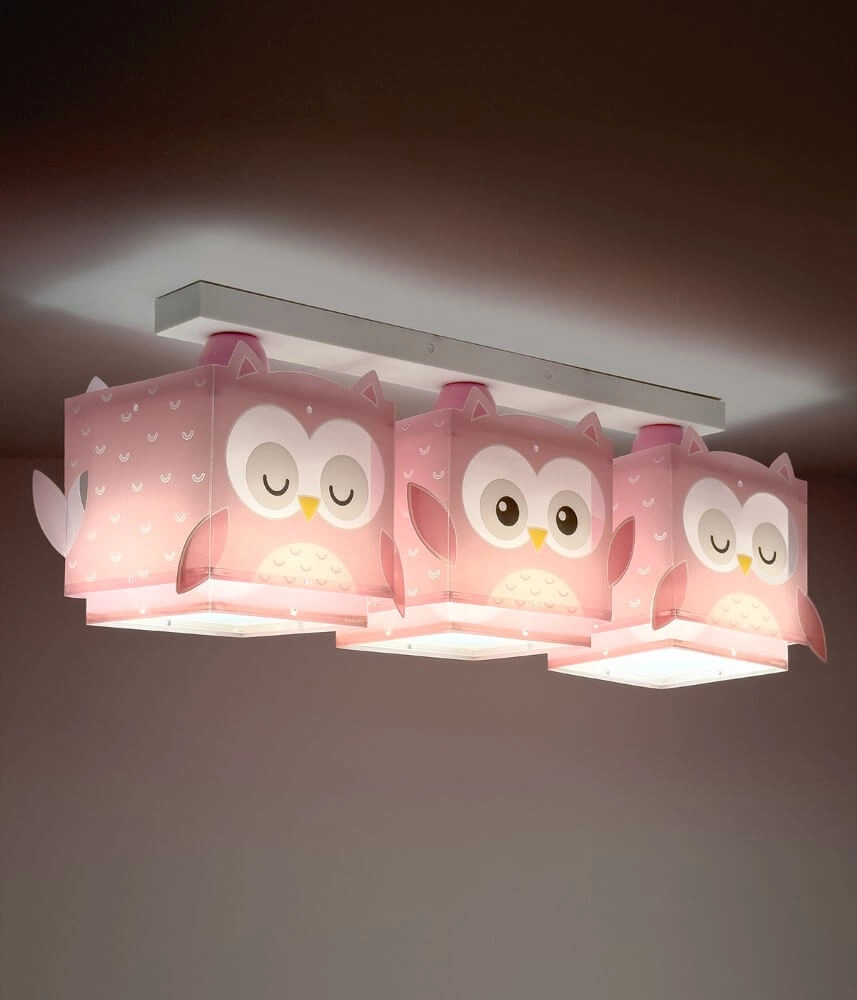 Kinderzimmer-Deckenleuchte Pink Owl Dalber 8420406644837