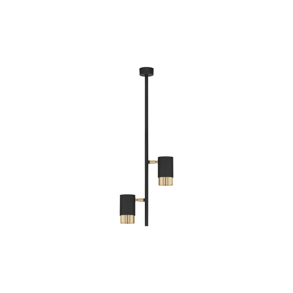 Deckenlampe Pongo Doppelzimmer Schwarz mit Gold Lyora 5212017441737