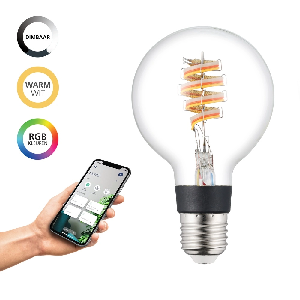 LED-Lampenkugel Zigbee E27 4,9 W - 400 lm - 3000 K - G80