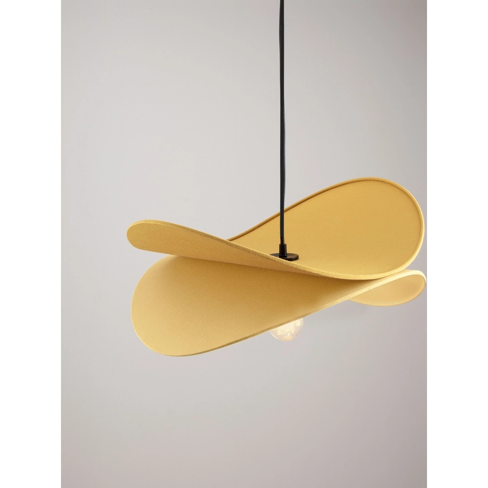 Moderne Pendellampe Luve Schwarz mit Gelb Lyora 5212017493705