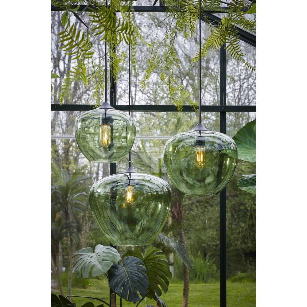 Glas-Pendellampe Mayson Ø 40cm – grünes Glas Light & Living 8717807614225
