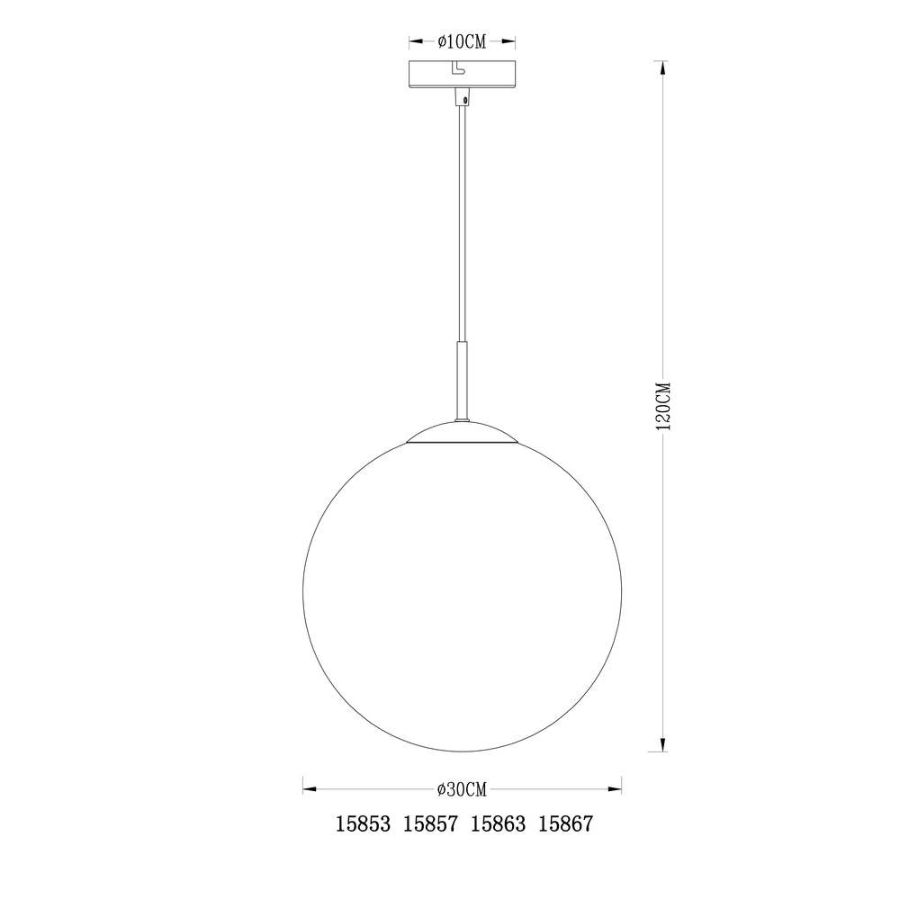 Pendellampe Varus Nickel Ø 30 cm Globo 9007371377442