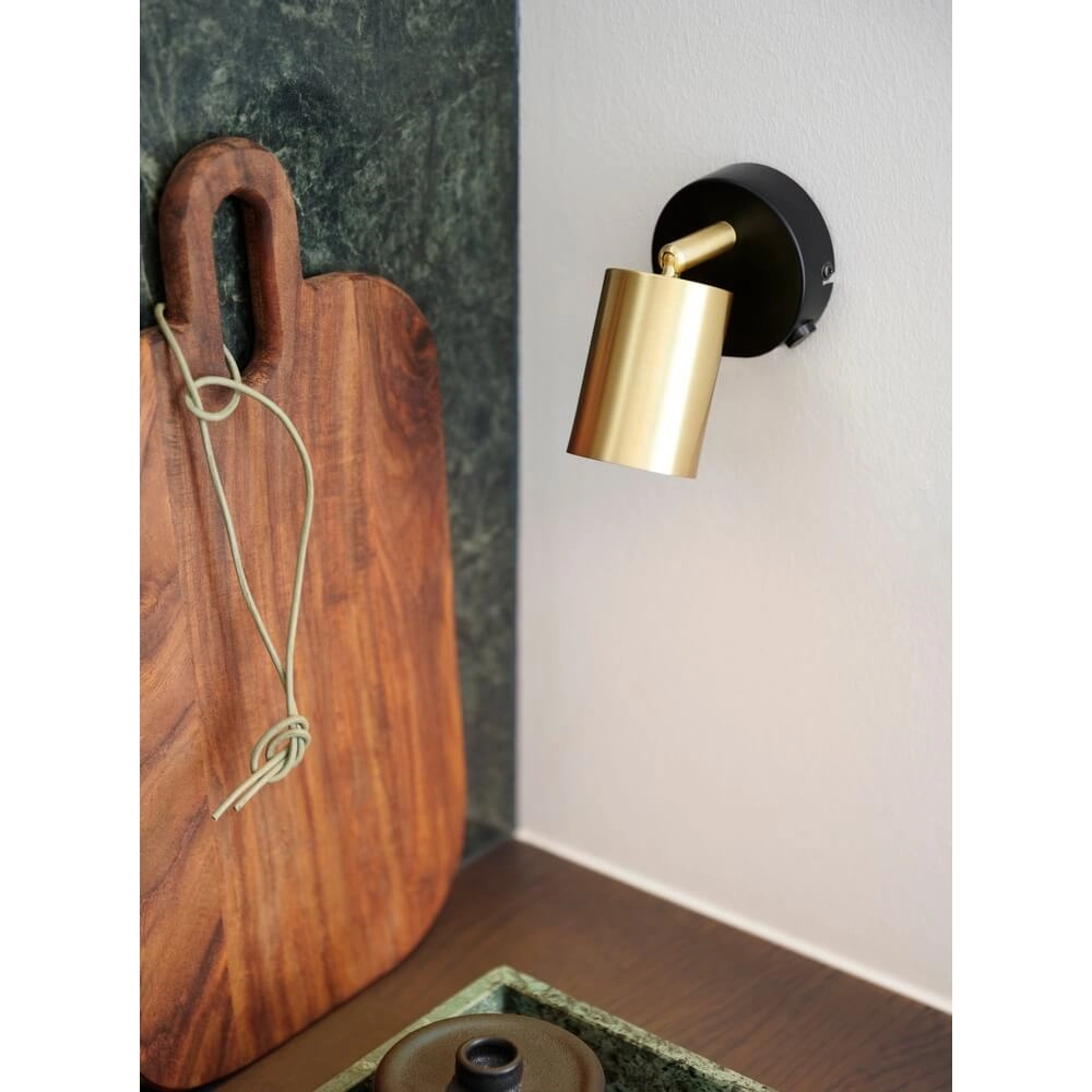 Goldene Wandleuchte Explore gerippt Nordlux 5704924011610