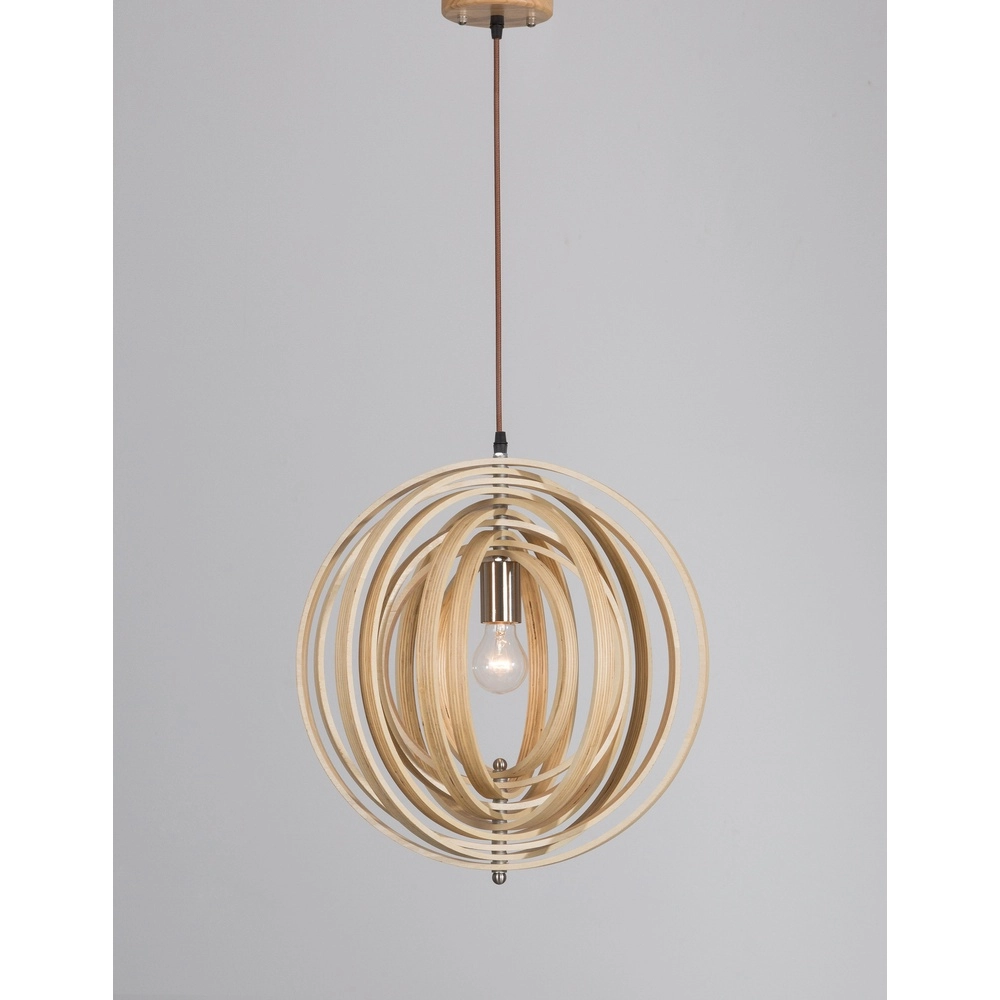 Moderne Pendelleuchte Asco Holz Ø 43cm Lyora 5212017424945