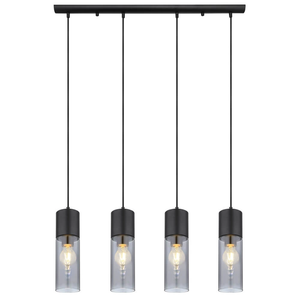 Schlanke Pendelleuchte Annika 4-flammig Globo 9007371439768