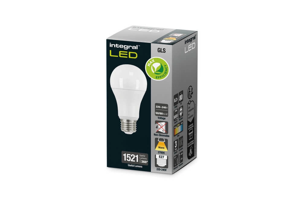 LED-Lampe 8,2W - E27 - 1521lm - 2700K Weiß Lyora 5055788276999