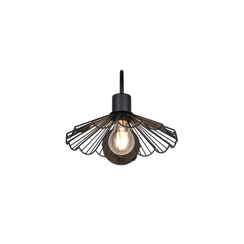 Wandleuchte Margarita schwarz Trio 4017807661736