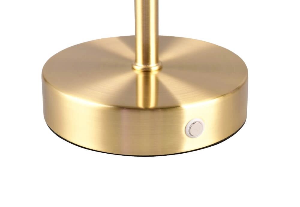 Wiederaufladbare Tischlampe Jeff mattes Gold Trio 4017807598940