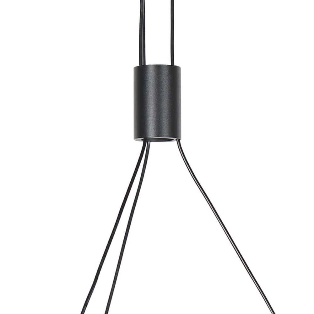 8-flammige Pendelleuchte Marcadore Rund Schwarz Steinhauer 8712746176636