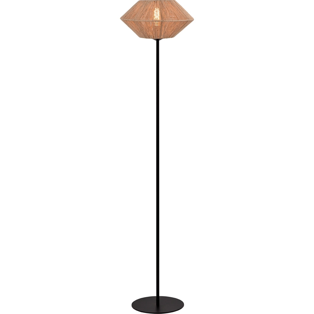 Tischlampe Bicono mit Seilkappe Ø35 cm