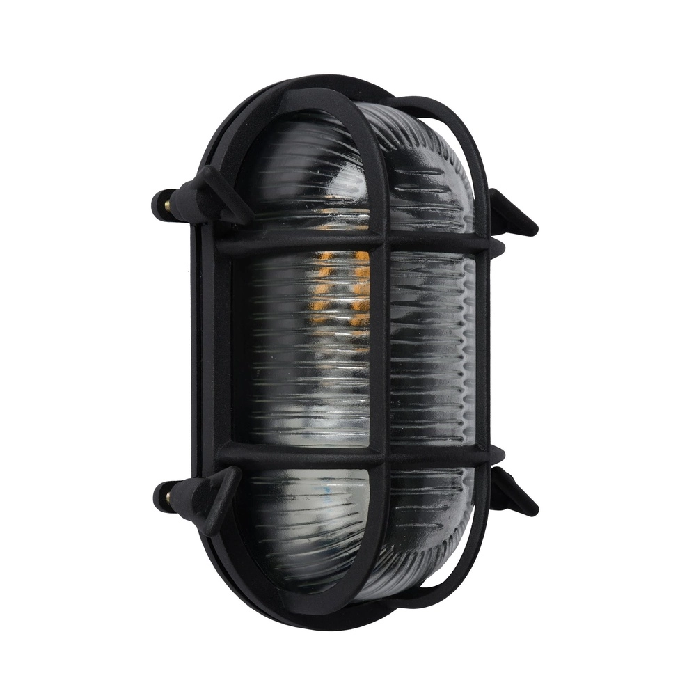 Bullseye-Wandlampe Dudley IP54 schwarz