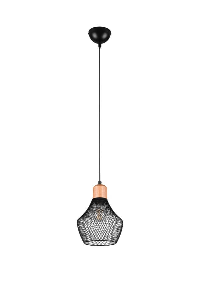 Schwarze Drahtlampe Valeria Ø 18cm Trio 4017807541182