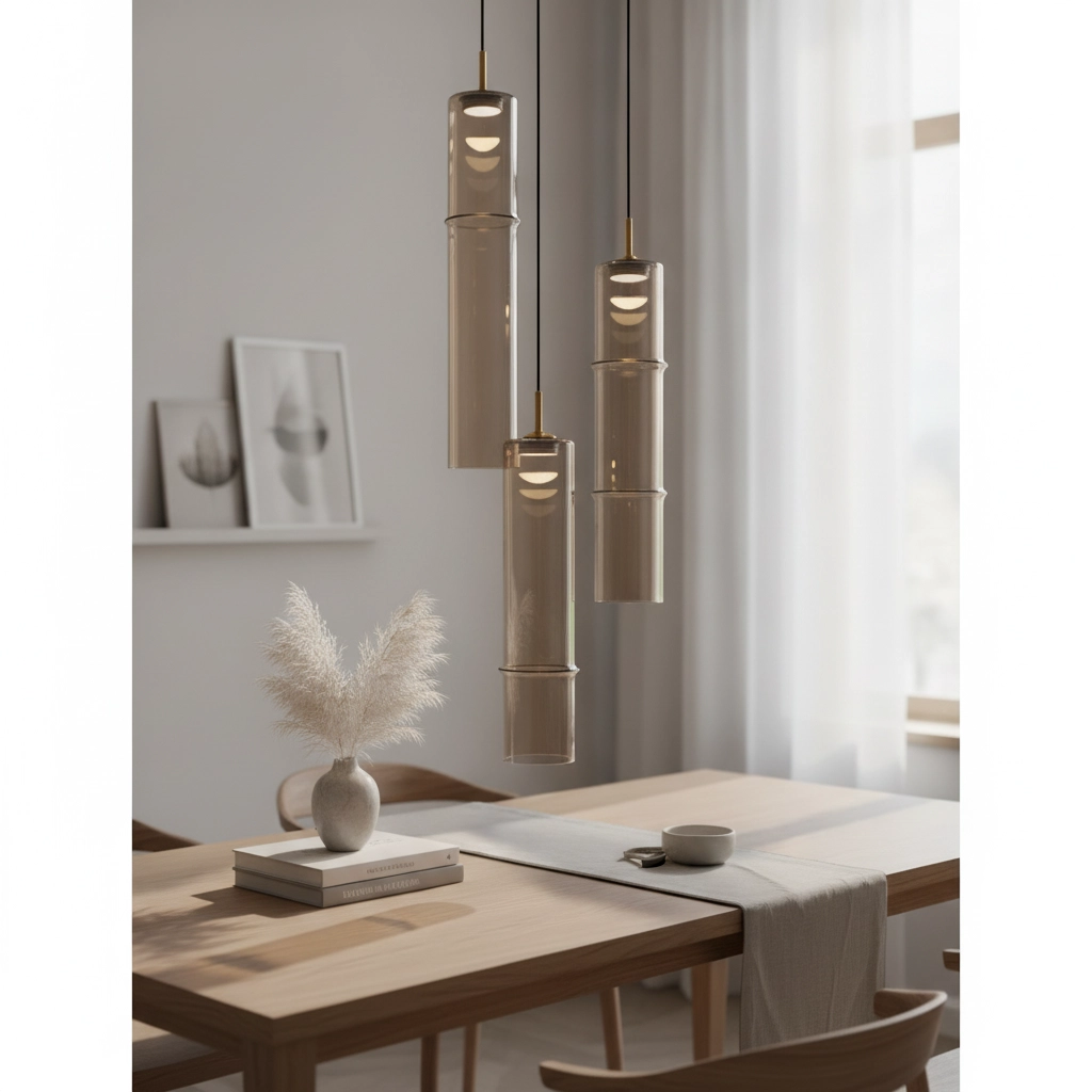 Einzigartige Pendelleuchte Sano 3-flammiges Gold