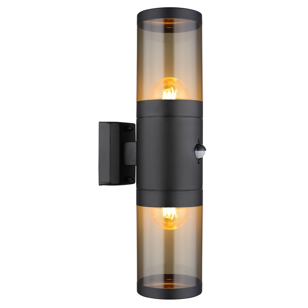 Moderne Wandlampe Xeloo Schwarz mit Sensor