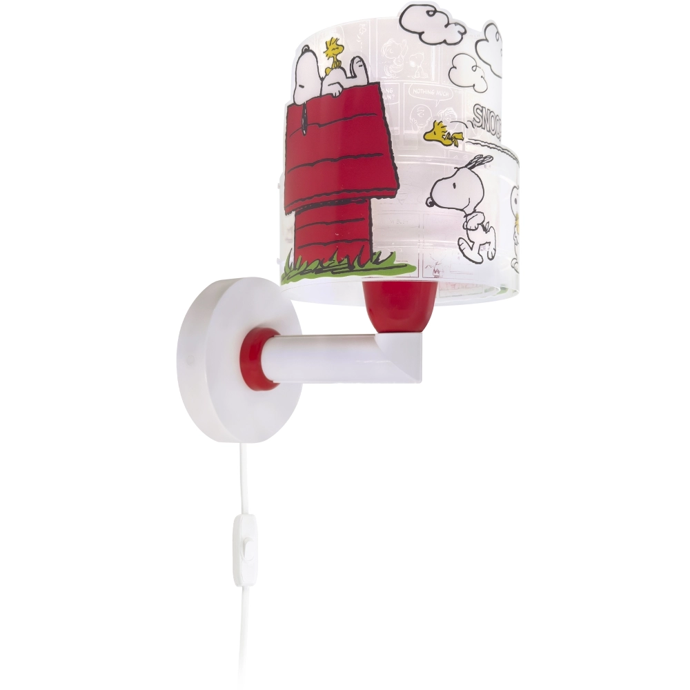 Wandleuchte Snoopy weiß mit rot Dalber 8420406763095