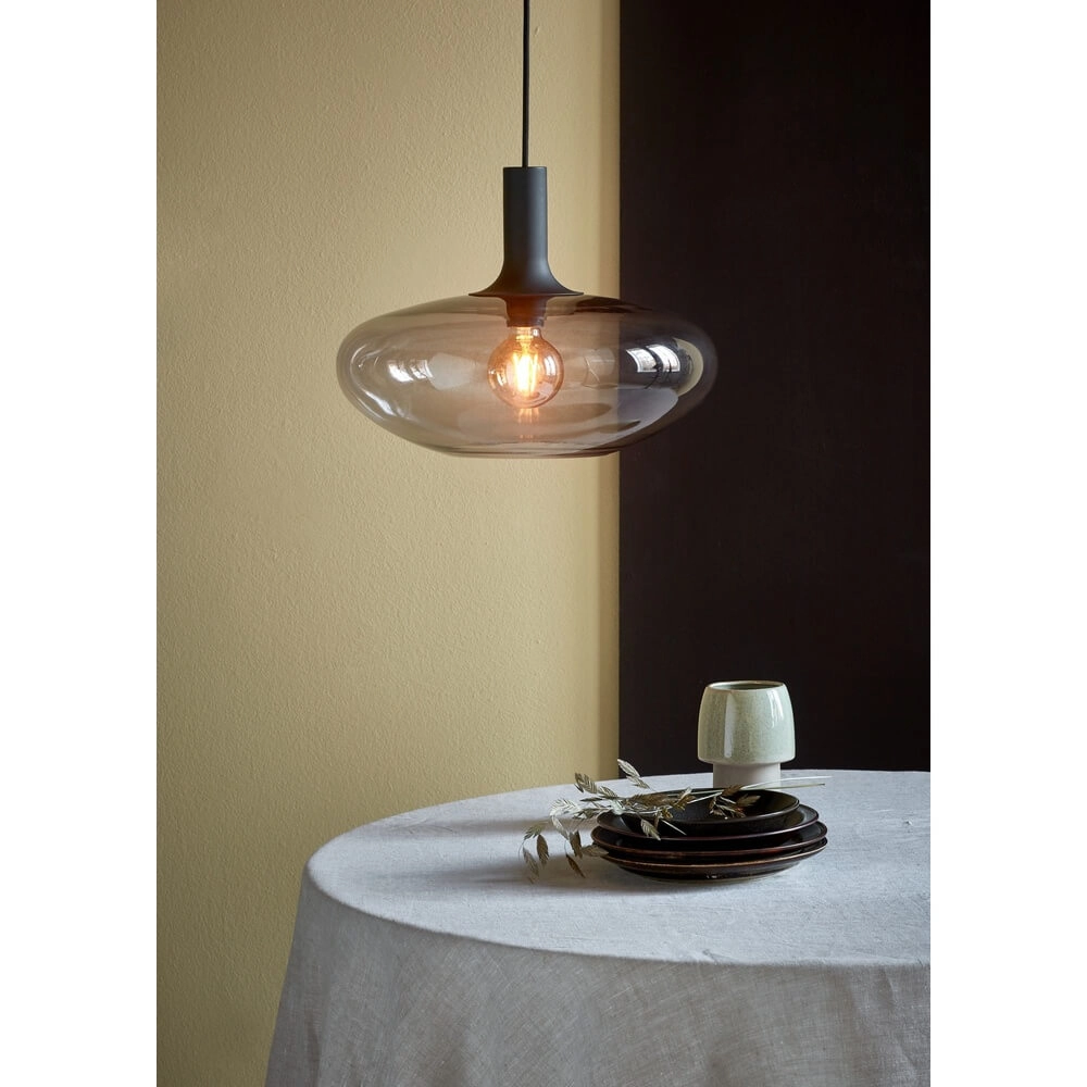 Pendelleuchte aus Glas Alton Ø 35cm Rauchglas Nordlux 5701581488588