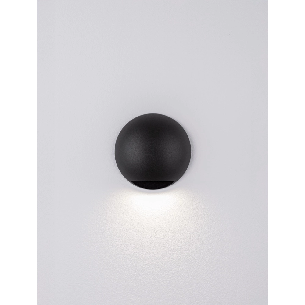 Wandleuchte Passo Single Schwarz Lyora 5212017478627