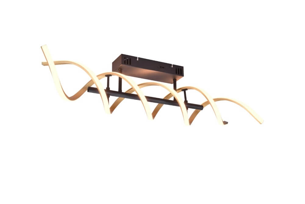 Designer-Deckenleuchte Sequence schwarz mit gold Trio 4017807540758