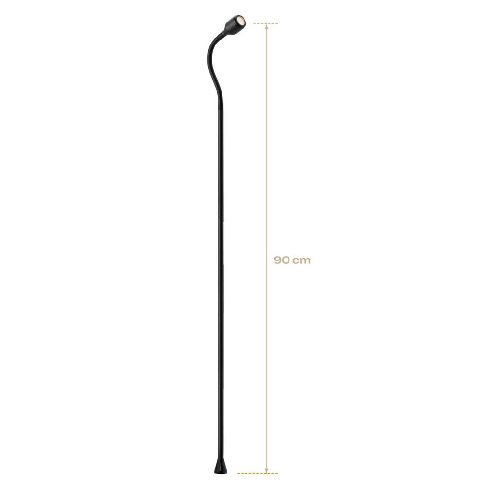 Schwarze Gartenlampe Xible Hi 90 cm Lightpro 8719979285043