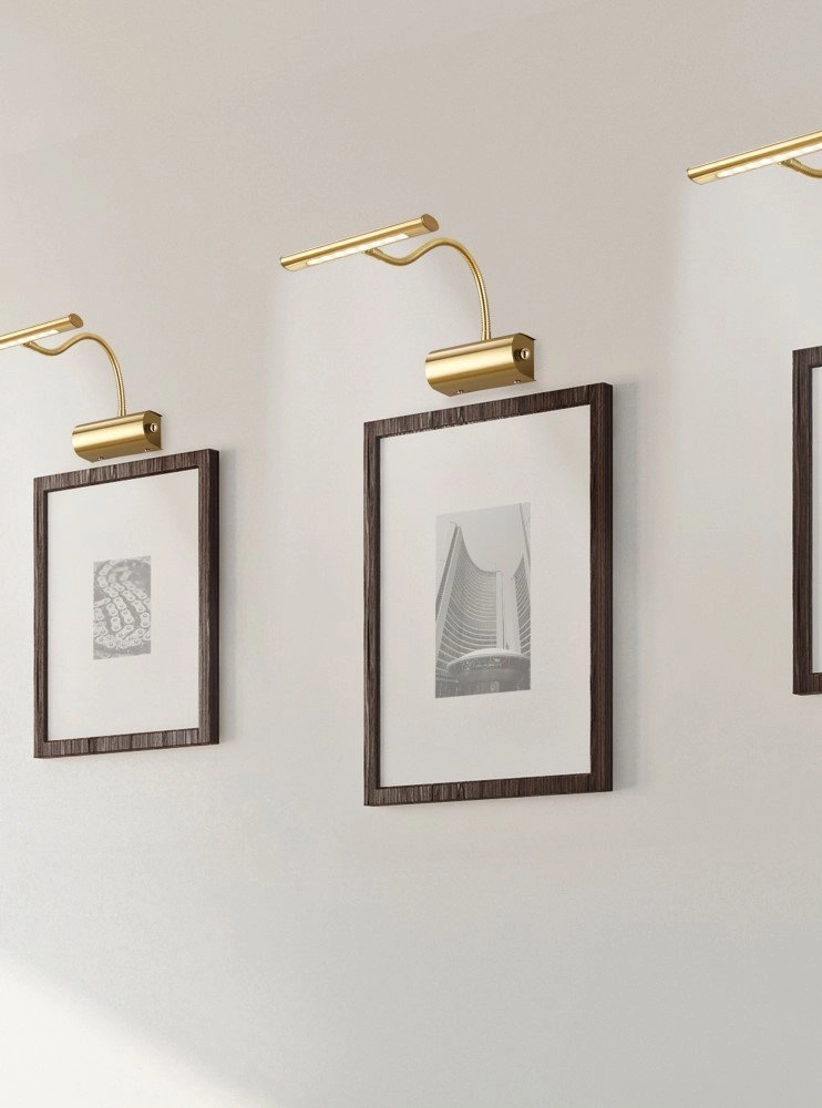 LED-Leselampe Curtis Messingmatte Trio 4017807275360