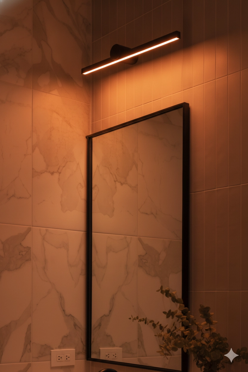 Design-Wandleuchte Breggo schwarz 61cm