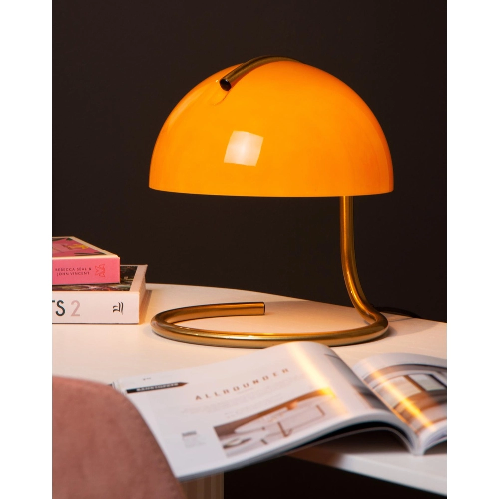 Klassische Tischlampe Cato Orange Lucide 5411212460875