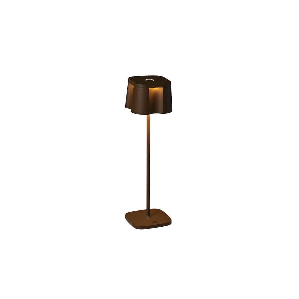 Rostbraune Tischlampe Nice wiederaufladbar KonstSmide 7318307818970