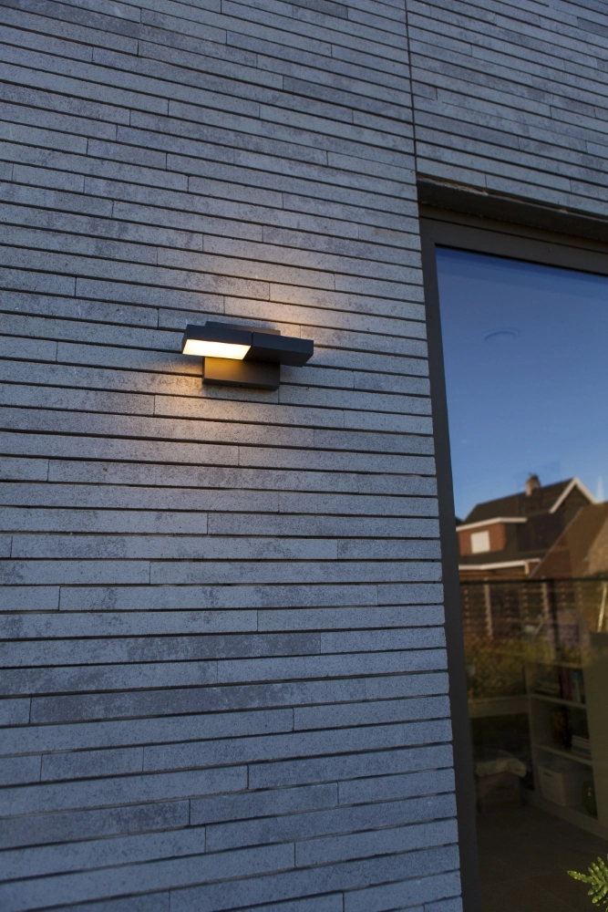 Einzigartige Wandlampe Twisto Grau Lutec 6939412018157