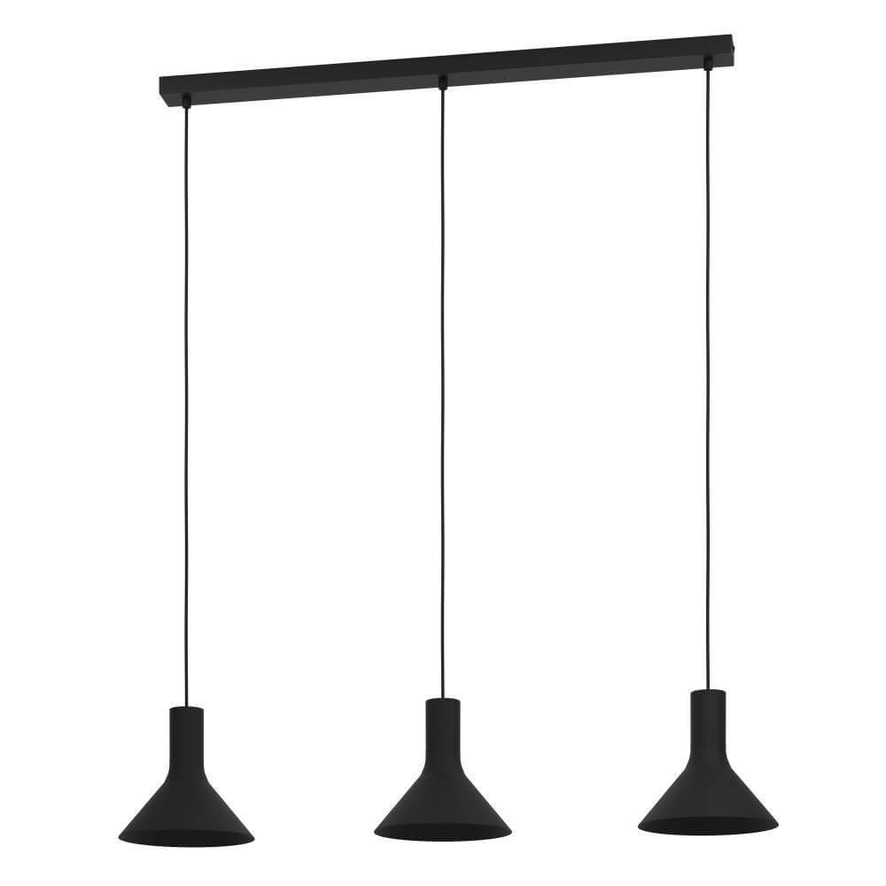 Schwarze Esszimmer-Hängelampe Morescana 96 cm