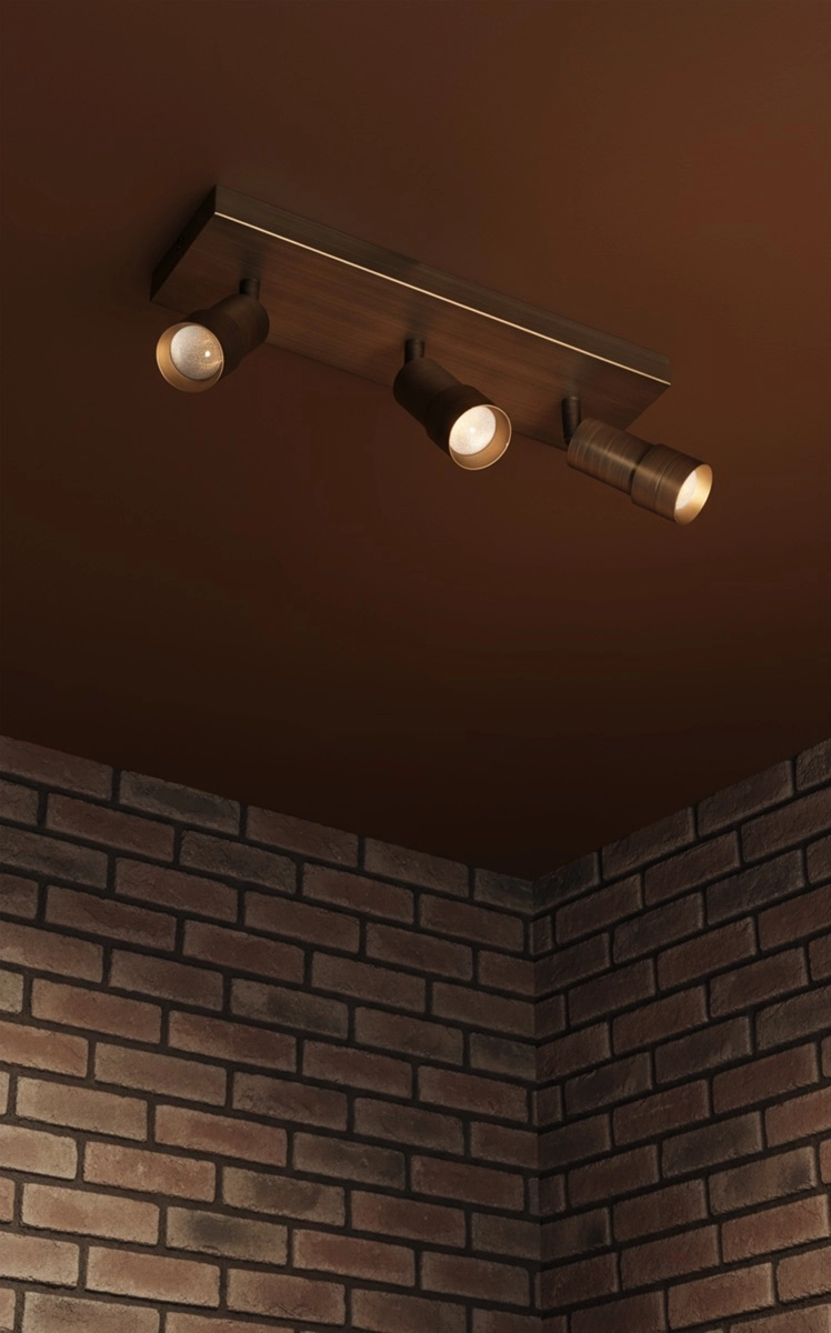 Dreifach oberflächenmontierter Spot Liam LED – Bronze ETH 8720195311621