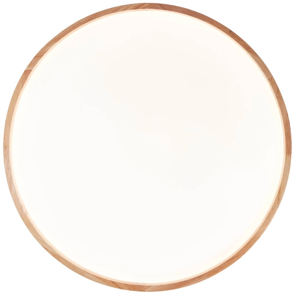 Deckenleuchte Alson Ø 49,5cm weiß mit Holz Brilliant 4004353411274