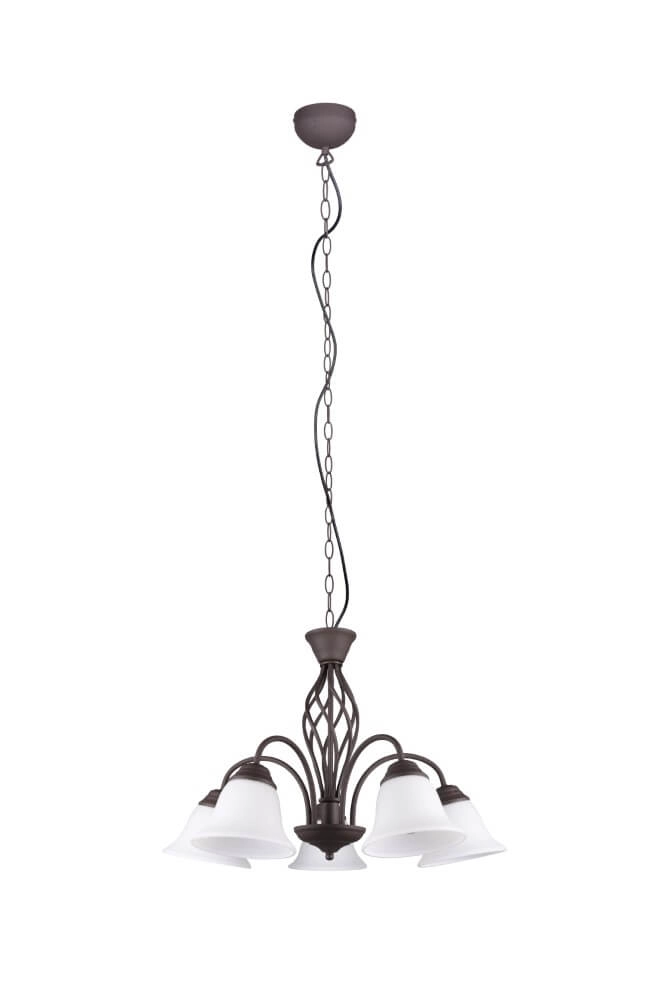 Leuchter Rustica 60cm 5-helles Rostbraun Trio 4017807504682
