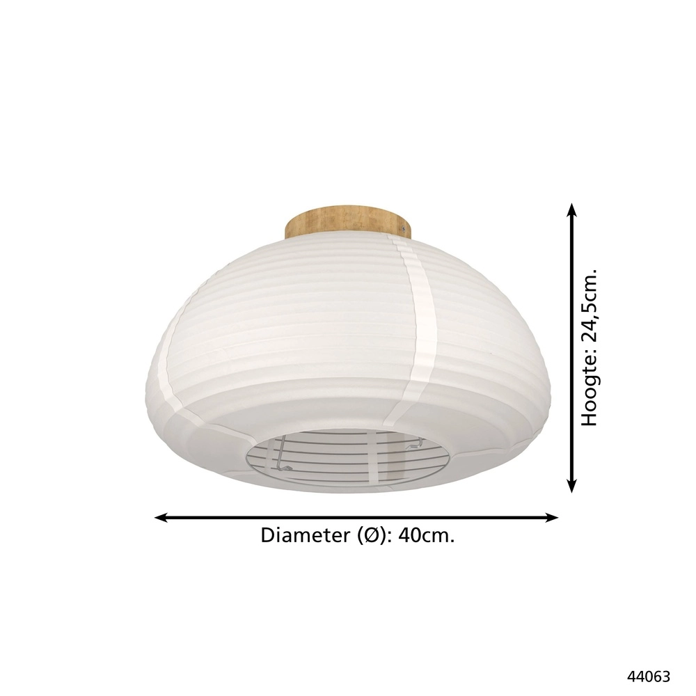 Deckenlampe Summerhill Ø 40cm – Reisepapier Eglo 9002759440633