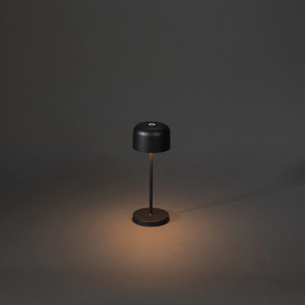 Wiederaufladbare Tischlampe Lille mini Schwarz KonstSmide 7318307835755