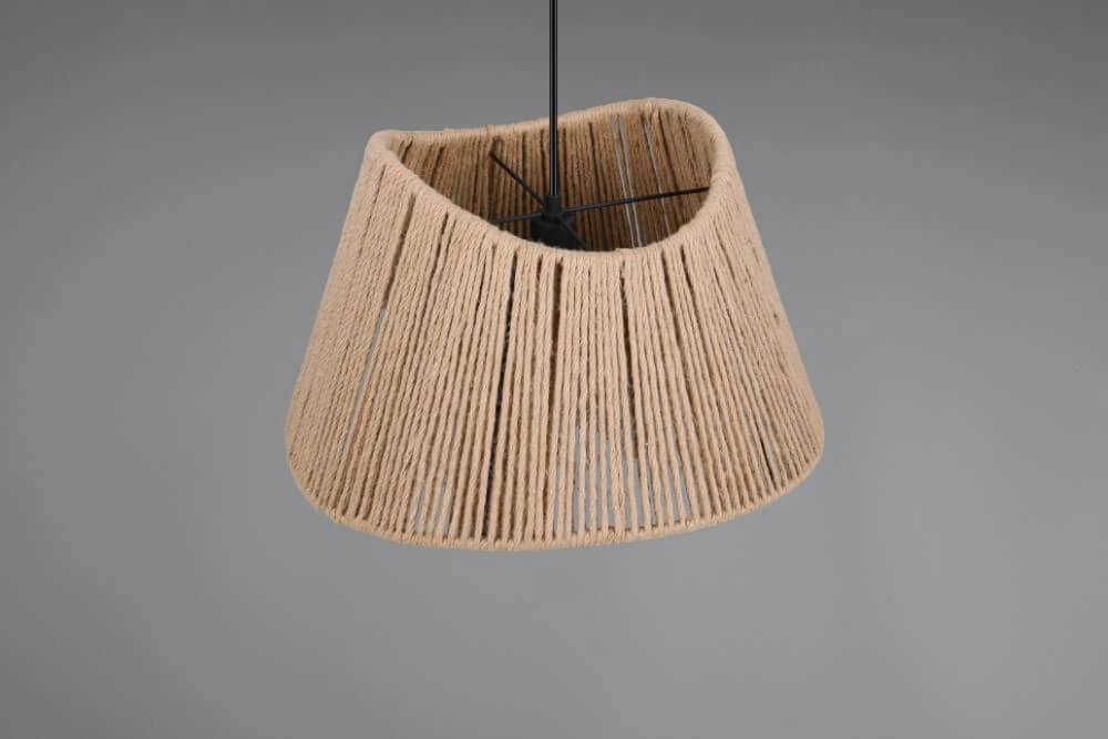 Japandi Pendelleuchte Valerie Rattan Ø 52cm Trio 4017807637380