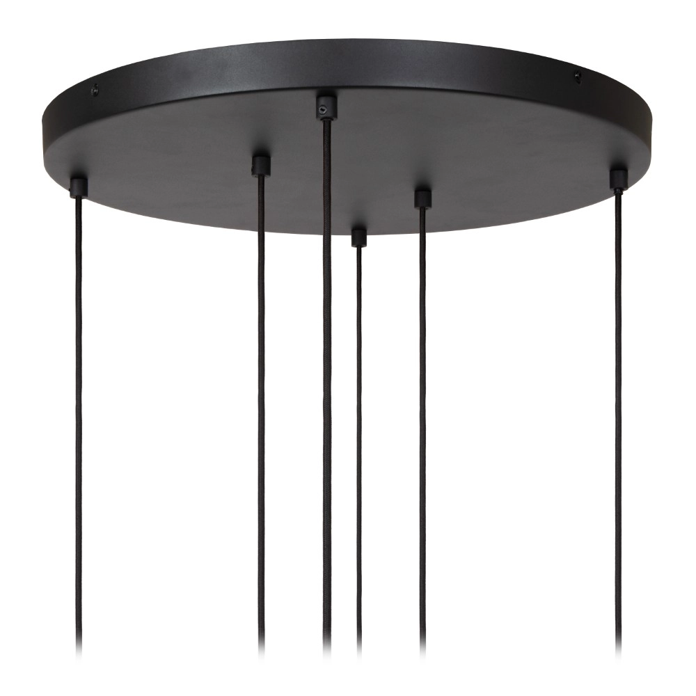 4-Licht Pendellampe Joanet Ø 65 cm Gold mit Rauchglas Lucide 5411212452924