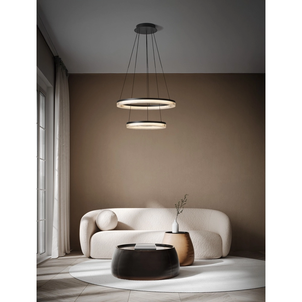 Schwarze Pendelleuchte Lonela doppelt Lyora 5212017467065