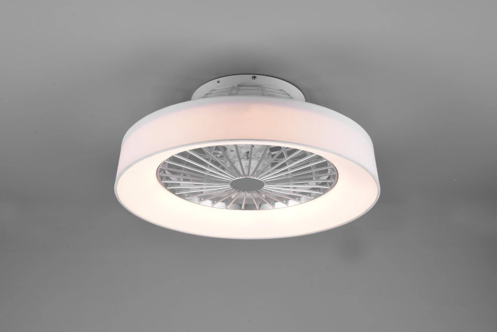 LED-Deckenventilator Farsund 47cm weiß Trio 4017807491074