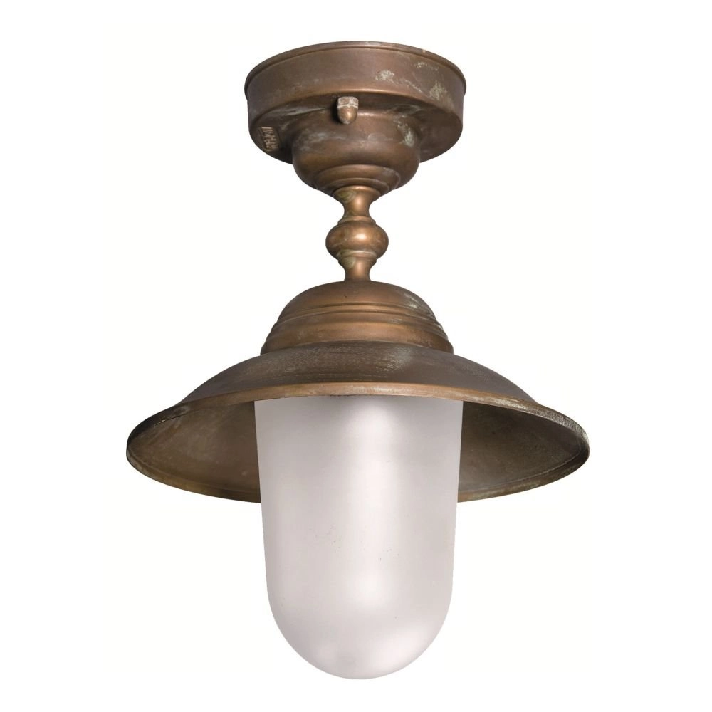 Veranda Lampe Maritime ländlich 22cm kupferbraun