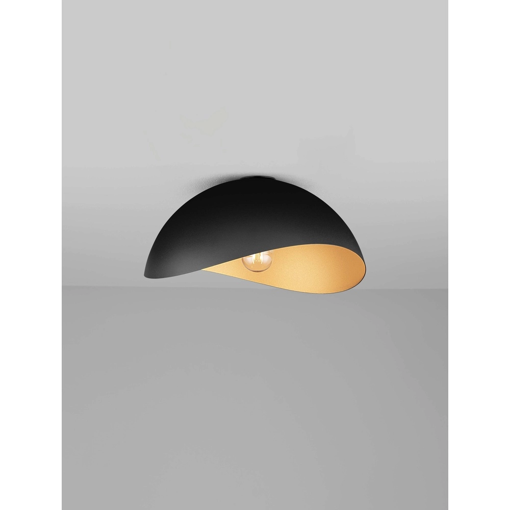 Deckenlampe Opsi schwarz mit gold Ø 40cm