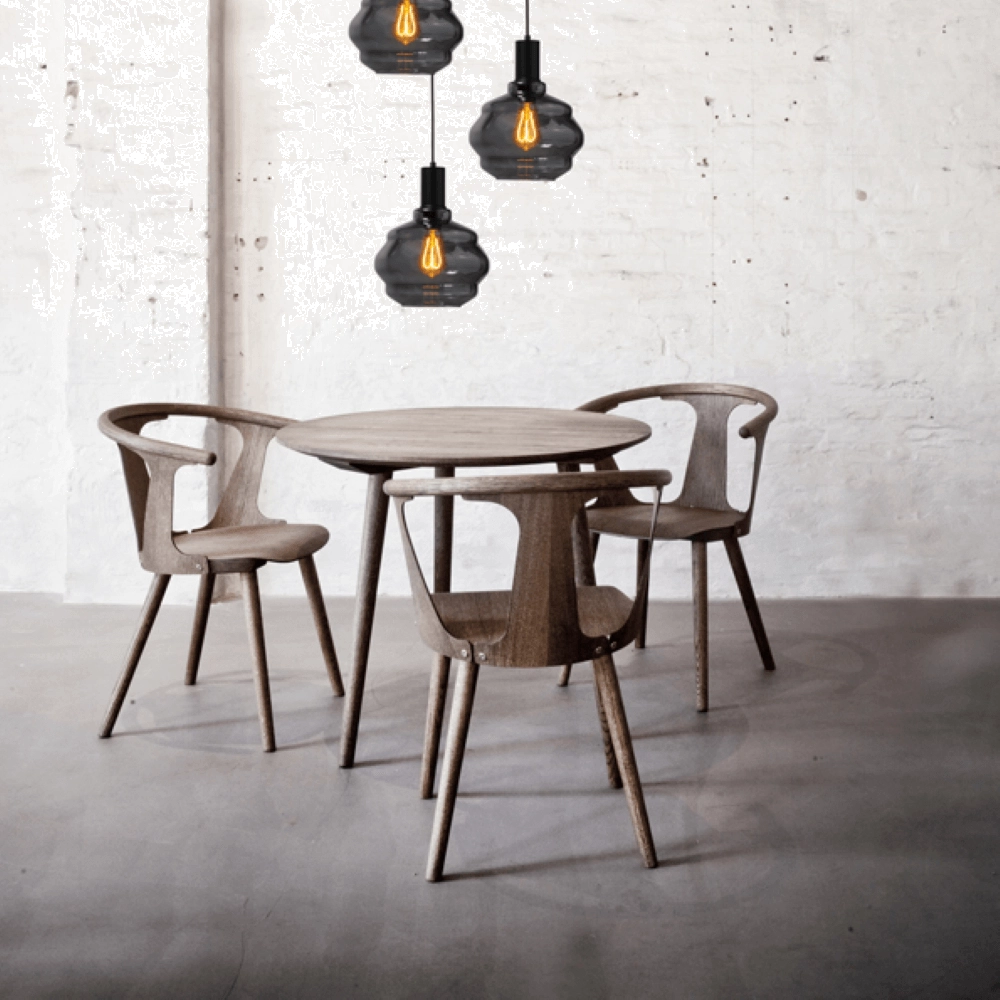 3-flammige Loft-Hängelampe - Schwarz - Porto mit Kugelrauchgläsern - Ø 24cm Masterlight 8718121270722