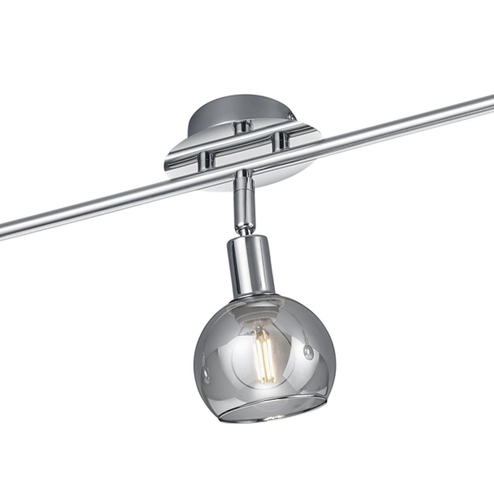 Deckenleuchte Chrom Brest 3 Licht einstellbar Trio 4017807434194