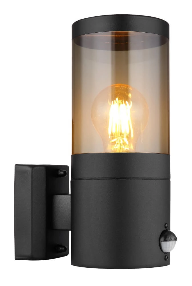 Black outdoor lamp Xeloo with sensor Globo 9007371432288