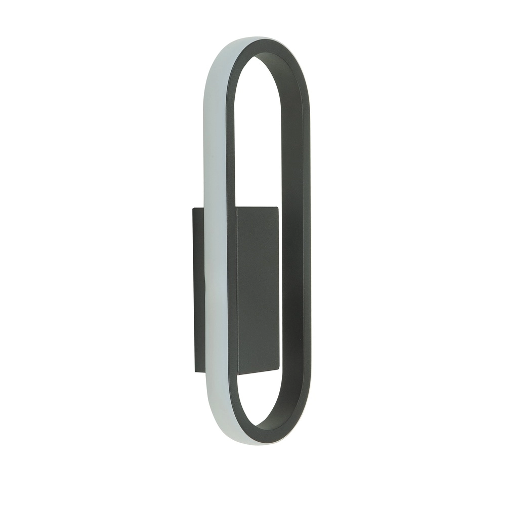Design-Wandleuchte Anello schwarz 30cm Highlight 8718379046650