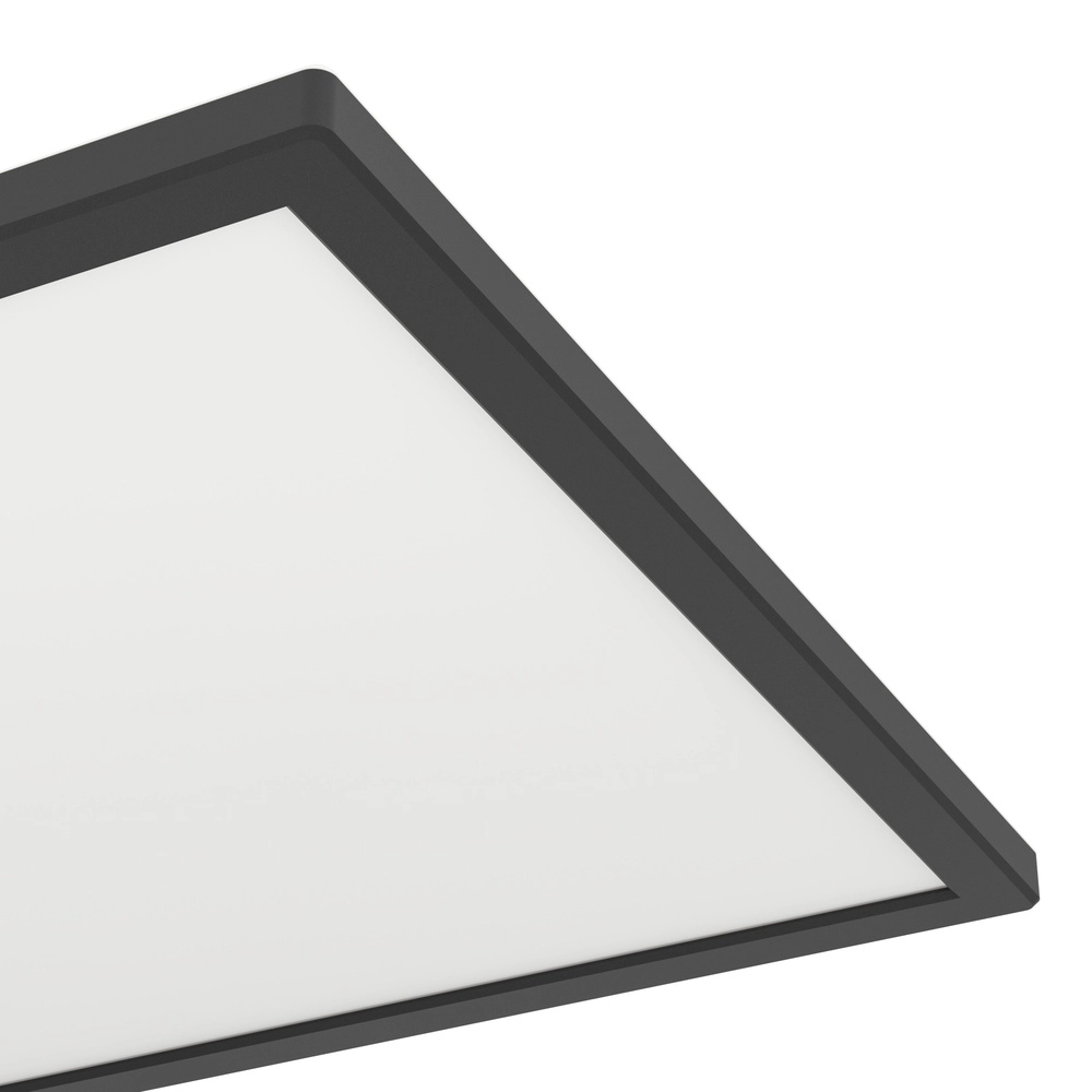Deckenlampe im Badezimmer Rovito Quadrat – Schwarz – 39x39 cm Eglo 9008606329885