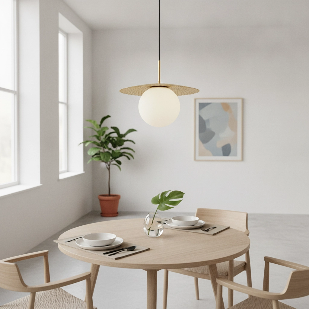Pendelleuchte Obbit gold Ø 38cm