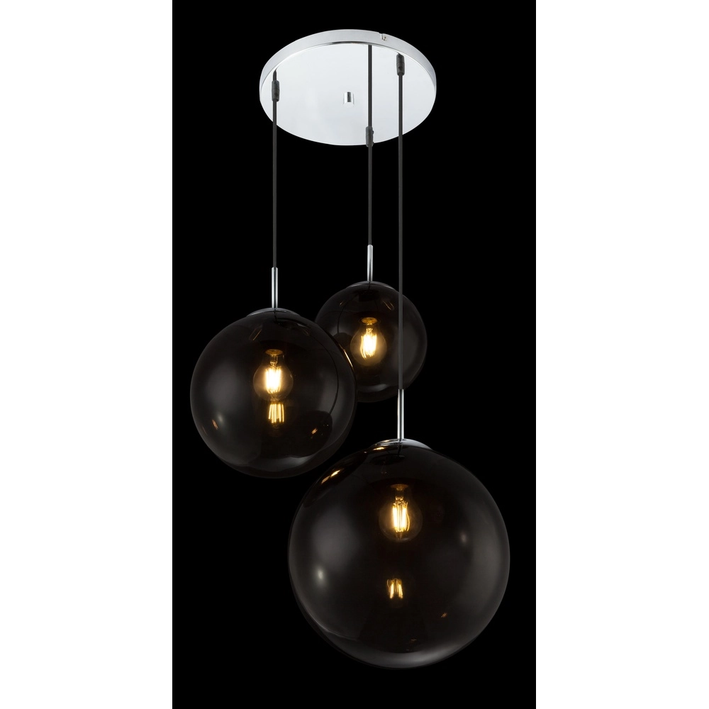 3-Licht Pendellampe Varus Chrom Globo 9007371377473