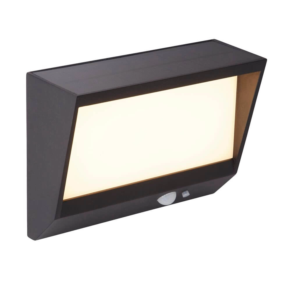 Wandlampe Solar schwarzes Design Searchlight 5053423241555