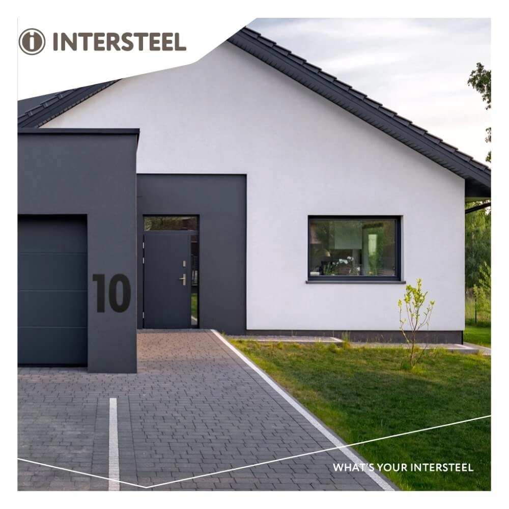 Hausnummer 1 XXL Numbra 50cm schwarz Intersteel 8714186503386